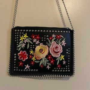 Urban Expressions Floral Faux Leather Crossbody